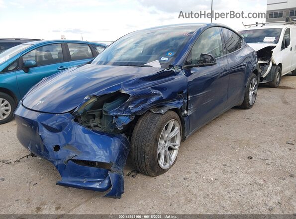 7SAYGDEE2PA054115 2023 TESLA MODEL Y Blue Front view