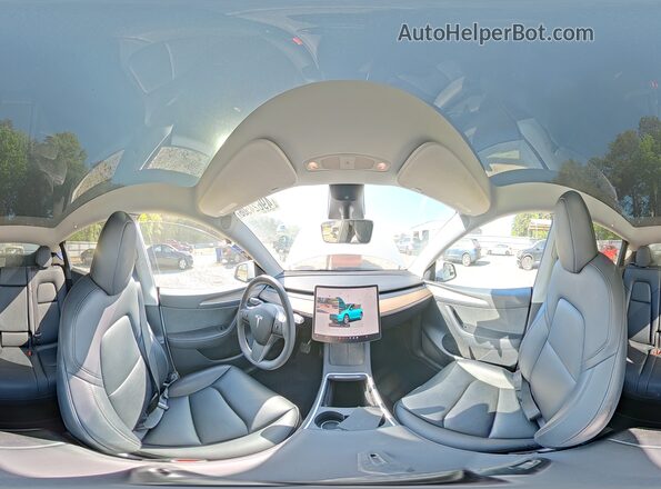 7SAYGDEE2PA078818 2023 TESLA MODEL White Vista interior de 360 grados