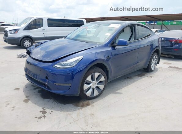 7SAYGDEE2PA118296 2023 TESLA MODEL Y Синий Передняя левая четверть