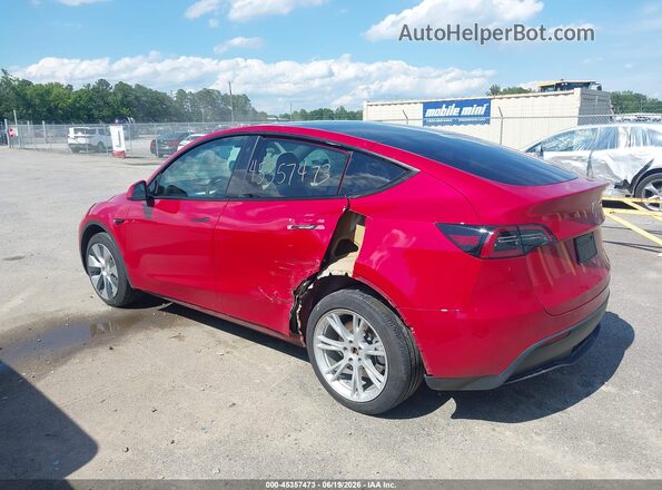 7SAYGDEE2PF617280 2023 TESLA MODEL Y Red უკანა მარცხენა