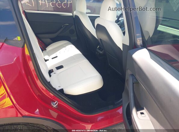 7SAYGDEE2PF617280 2023 TESLA MODEL Y Red VIN კოდის სტიკერის ხედი