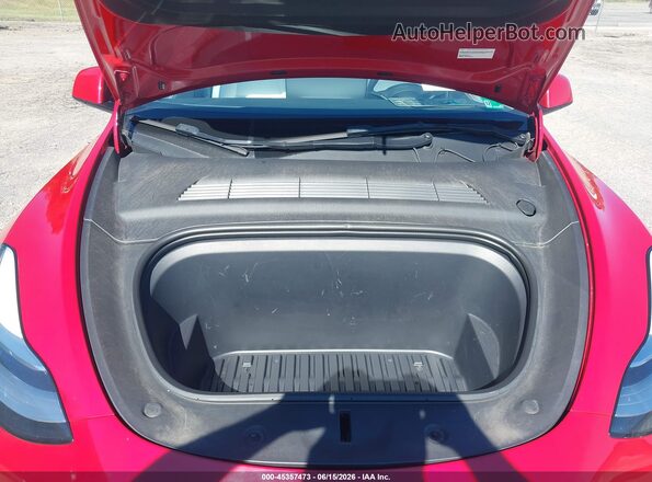 7SAYGDEE2PF617280 2023 TESLA MODEL Y Red უკანა ხედი