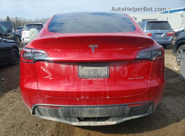 7SAYGDEE2PF761685 2023 TESLA MODEL Red Rear view