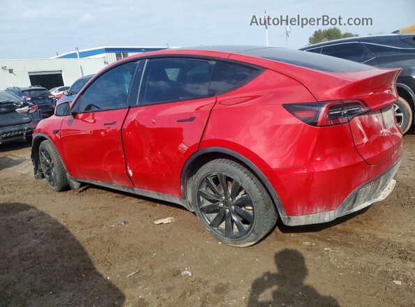 7SAYGDEE2PF761685 2023 TESLA MODEL Red Rear left