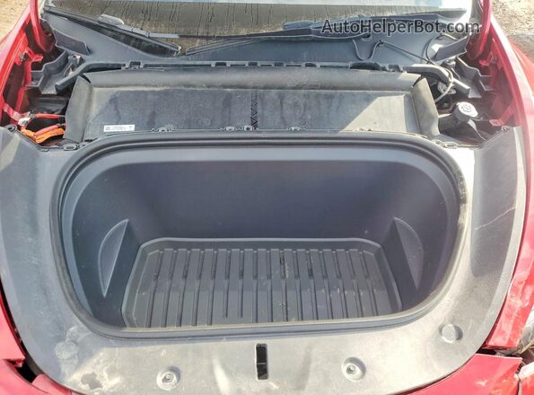 7SAYGDEE2PF761685 2023 TESLA MODEL Red Rear interior view