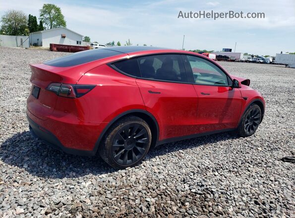 7SAYGDEE2PF766482 2023 TESLA MODEL Red Rear right