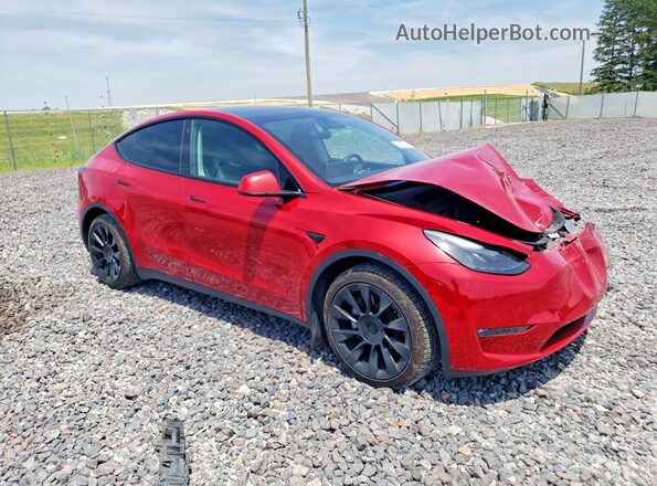 7SAYGDEE2PF766482 2023 TESLA MODEL Red Front right