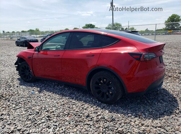 7SAYGDEE2PF766482 2023 TESLA MODEL Red Rear left
