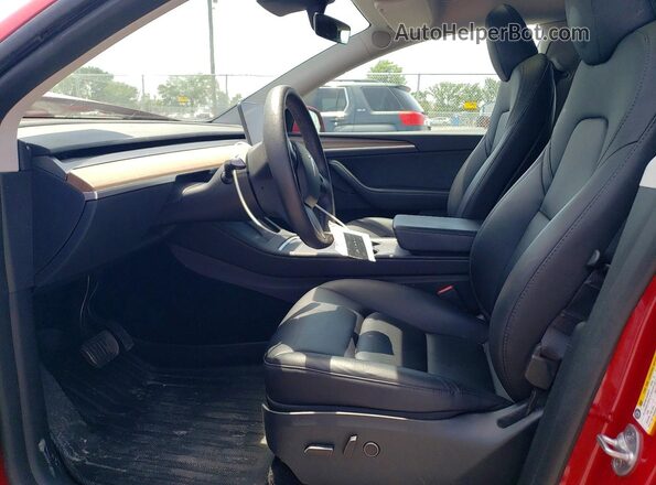 7SAYGDEE2PF766482 2023 TESLA MODEL Red Front interior view