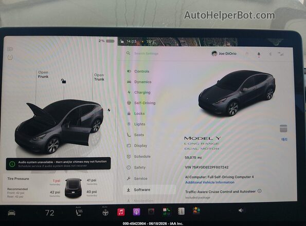 7SAYGDEE2PF807242 2023 TESLA MODEL Y Gray Rear seats view