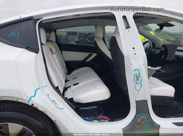 7SAYGDEE3NF401113 2022 TESLA MODEL Y Белый Вид наклейки с VIN-кодом
