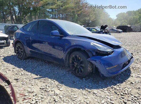 7SAYGDEE3NF444740 2022 TESLA MODEL Blue Delantero derecho