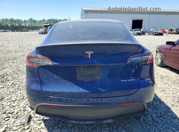 7SAYGDEE3NF444740 2022 TESLA MODEL Blue Vista trasera