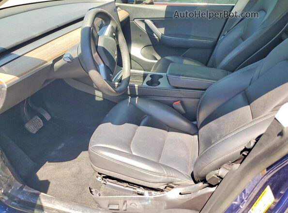7SAYGDEE3NF444740 2022 TESLA MODEL Blue Vista interior delantera