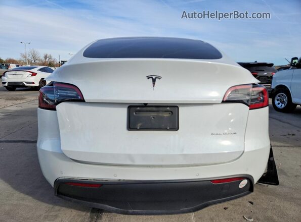 7SAYGDEE3NF466611 2022 TESLA MODEL White Հետևի տեսք