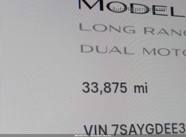 7SAYGDEE3PA091710 2023 TESLA MODEL Y Серый Вид задних сидений