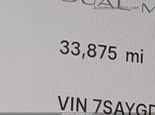 7SAYGDEE3PA091710 2023 TESLA MODEL Y Серый Панорамный вид салона 360°
