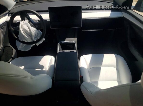 7SAYGDEE3PA185036 2023 TESLA MODEL Gray Вид панелі приладів