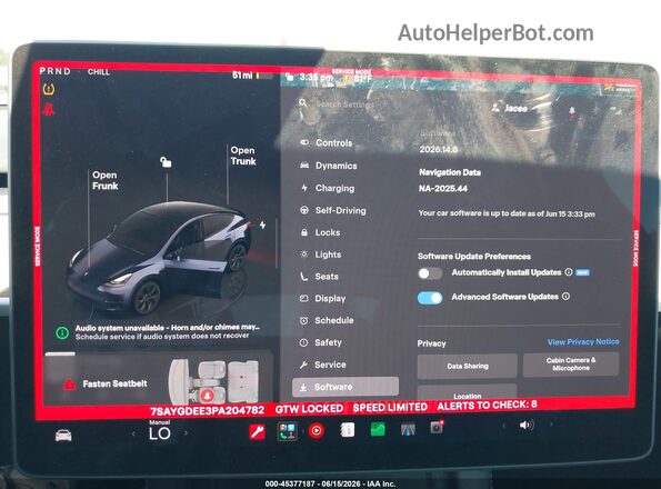 7SAYGDEE3PA204782 2023 TESLA MODEL Y Black 