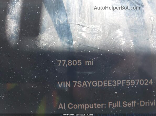 7SAYGDEE3PF597024 2023 TESLA MODEL Y Black 