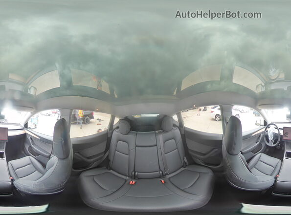 7SAYGDEE3RA333415 2024 TESLA MODEL White Widok wnętrza 360 stopni