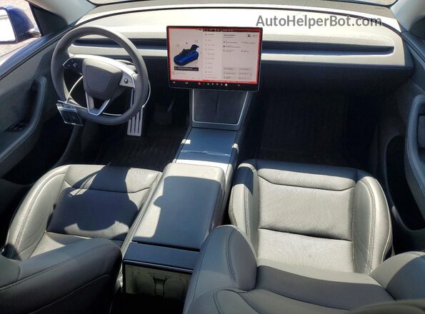 7SAYGDEE3TA394917 2026 TESLA MODEL Blue Вид панелі приладів