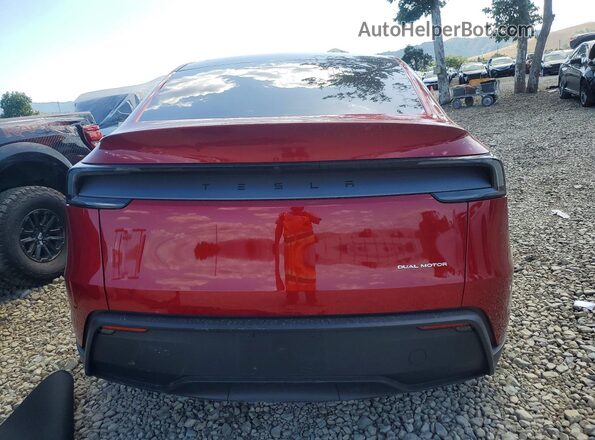 7SAYGDEE3TF567533 2026 TESLA MODEL Red Հետևի տեսք