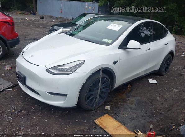7SAYGDEE4NA018326 2022 TESLA MODEL Y White Przód lewy