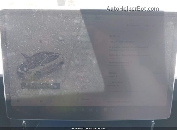 7SAYGDEE4NF440065 2022 TESLA MODEL Y Белый Вид задних сидений