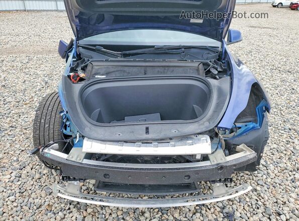 7SAYGDEE4NF463183 2022 TESLA MODEL Blue Вид підкапотного простору