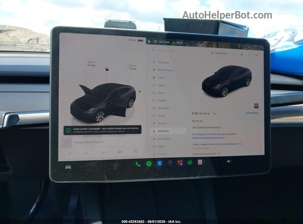 7SAYGDEE4PA106134 2023 TESLA MODEL Y Серый 