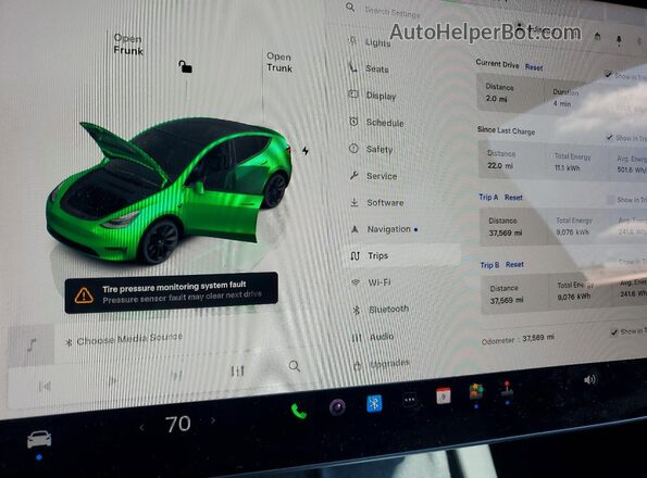 7SAYGDEE4PA158198 2023 TESLA MODEL Фиолетовый Вид щитка приборов