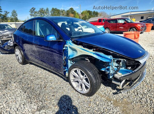 7SAYGDEE4RA219259 2024 TESLA MODEL Blue Front right