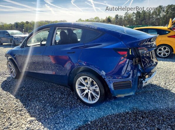 7SAYGDEE4RA219259 2024 TESLA MODEL Blue Rear left