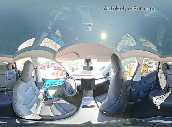 7SAYGDEE4RA219259 2024 TESLA MODEL Blue 360 interior view