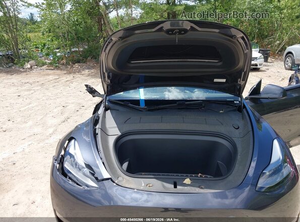 7SAYGDEE4RA254318 2024 TESLA MODEL Y Blue Widok z tyłu