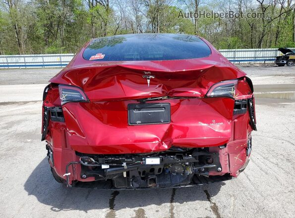 7SAYGDEE4RA306059 2024 TESLA MODEL Red Rear view