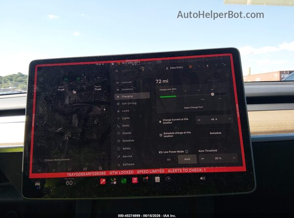 7SAYGDEE4RF026385 2024 TESLA MODEL Y Черный 