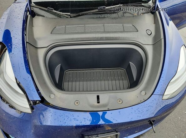 7SAYGDEE4SF275808 2025 TESLA MODEL Blue Սալոնի հետևի տեսք