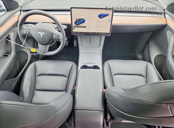 7SAYGDEE4SF275808 2025 TESLA MODEL Blue Առջևի վահանակի տեսք