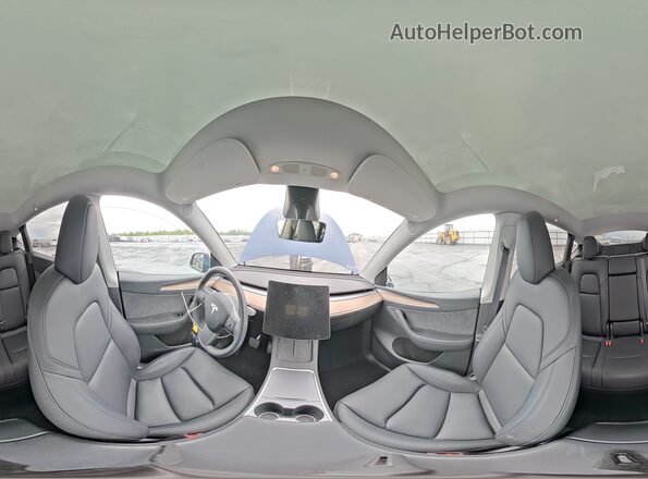 7SAYGDEE4SF275808 2025 TESLA MODEL Blue VIN կոդի պիտակի տեսք