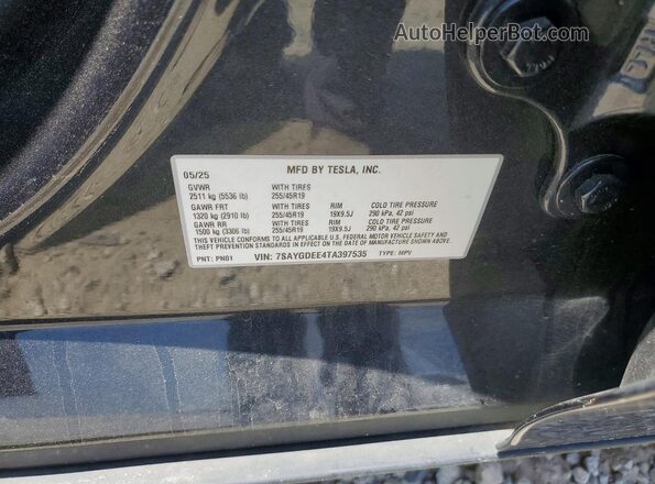7SAYGDEE4TA397535 2026 TESLA MODEL Gray Շարժիչի բաժամունքի տեսք