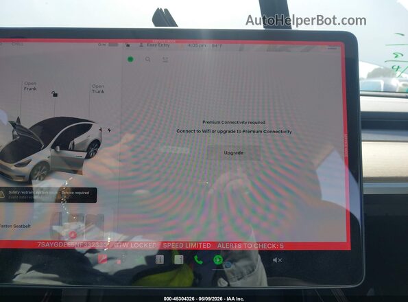 7SAYGDEE5NF332330 2022 TESLA MODEL Y Белый 