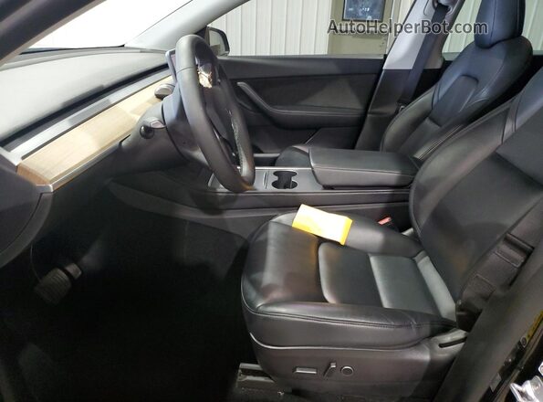7SAYGDEE5NF384993 2022 TESLA MODEL Black Вид салону спереду