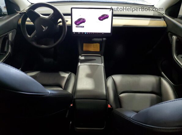 7SAYGDEE5NF384993 2022 TESLA MODEL Black Вид панелі приладів