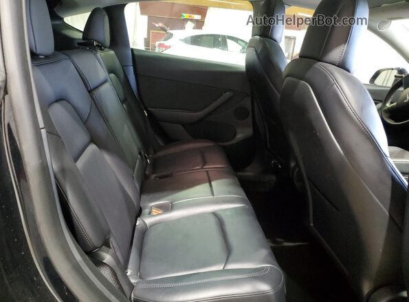 7SAYGDEE5NF384993 2022 TESLA MODEL Black Вид задніх сидінь