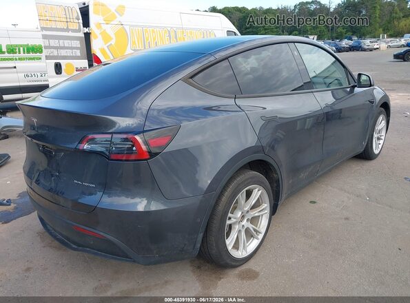 7SAYGDEE5NF398442 2022 TESLA MODEL Y Gray Trasero derecho