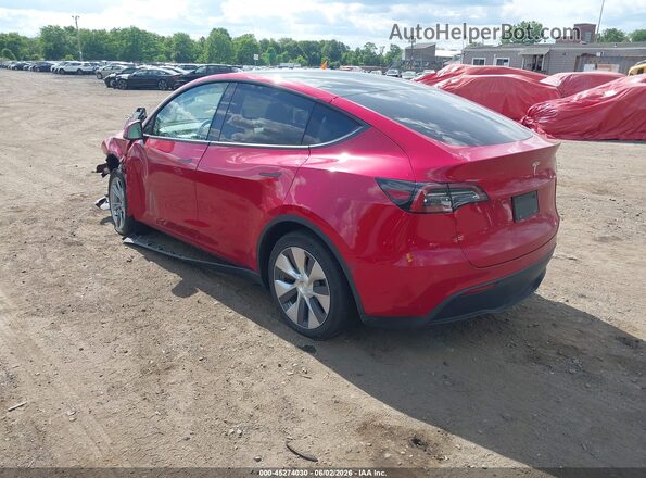 7SAYGDEE5NF419757 2022 TESLA MODEL Y Красный Задняя левая четверть