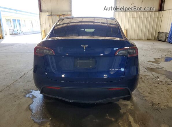 7SAYGDEE5NF441578 2022 TESLA MODEL Blue Vista trasera