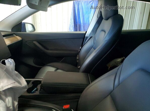 7SAYGDEE5NF441578 2022 TESLA MODEL Blue Vista del salpicadero